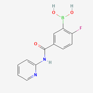 2-Fluoro-5-(2-pyridylcarbamoyl)benzeneboronic acid