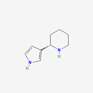 molecular formula C9H14N2 B12836636 (S)-2-(1H-Pyrrol-3-yl)piperidine 