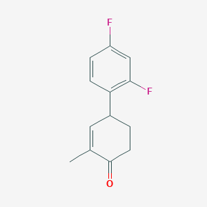 4-(2,4-Difluorophenyl)-2-methylcyclohex-2-en-1-one