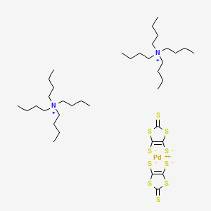 molecular formula C38H72N2PdS10 B1283665 Bis(tetrabutylammonium) Bis(1,3-dithiole-2-thione-4,5-dithiolato)palladium(II) CAS No. 72688-90-5