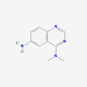 molecular formula C10H12N4 B12836660 4-N,4-N-dimethylquinazoline-4,6-diamine 