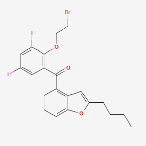 [4-(2-Bromoethoxy)-3,5-diiodophenyl](2-butyl-3-benzofuranyl)methanone