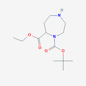 molecular formula C13H24N2O4 B12836717 O1-tert-Butyl O7-ethyl 1,4-diazepane-1,7-dicarboxylate 