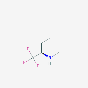 molecular formula C6H12F3N B12836720 (R)-N-Methyl-1,1,1-Trifluoro-2-pentylamine CAS No. 1389310-14-8