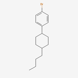 molecular formula C16H23B B1283673 1-Bromo-4-(trans-4-butylcyclohexyl)benzene CAS No. 516510-78-4