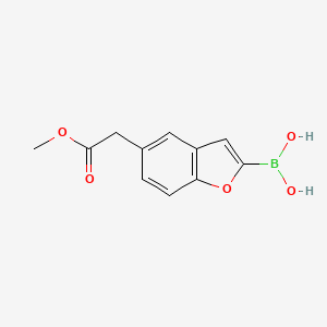 (5-(2-Methoxy-2-oxoethyl)benzofuran-2-yl)boronic acid