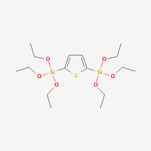 molecular formula C16H32O6SSi2 B1283674 2,5-双(三乙氧基硅基)噻吩 CAS No. 40190-22-5