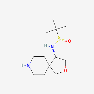 (R)-2-methyl-N-((S)-2-oxa-8-azaspiro[4.5]decan-4-yl)propane-2-sulfinamide