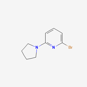 molecular formula C9H11BrN2 B1283675 2-Bromo-6-(pyrrolidin-1-yl)pyridine CAS No. 230618-41-4