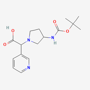 (3-Boc-amino-pyrrolidin-1-YL)-pyridin-3-YL-acetic acid