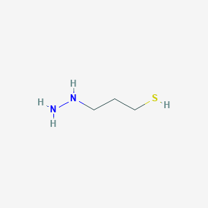 molecular formula C3H10N2S B12836774 3-Hydrazinylpropane-1-thiol 