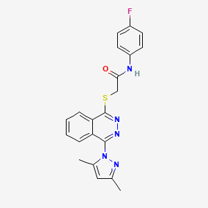 2-[[4-(3,5-Dimethyl-1H-Pyrazol-1-yl-1-Phthalazinyl]Thio]-N-(4-Fluorophenyl)-Acetamide