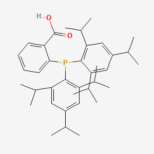 molecular formula C37H51O2P B12836811 2-(Bis(2,4,6-triisopropylphenyl)phosphino)benzoic acid 