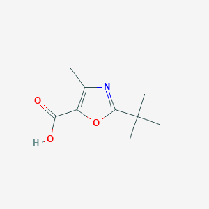 molecular formula C9H13NO3 B12836821 2-(tert-Butyl)-4-methyloxazole-5-carboxylic acid 