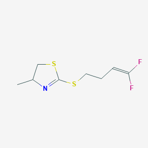 2-[(4,4-Difluoro-3-buten-1-yl)sulfanyl]-4-methyl-4,5-dihydro-1,3-thiazole