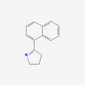 molecular formula C14H13N B12836854 5-(1-Naphthalenyl)-3,4-dihydro-2H-pyrrole 