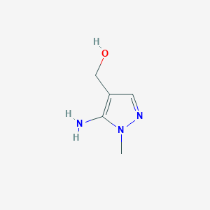 molecular formula C5H9N3O B12836858 (5-amino-1-methyl-1H-pyrazol-4-yl)methanol 