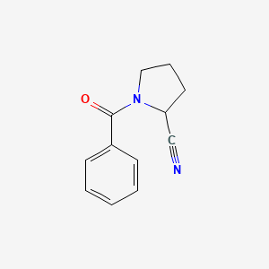 molecular formula C12H12N2O B12836862 1-Benzoylpyrrolidine-2-carbonitrile 