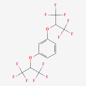 molecular formula C12H6F12O2 B12836868 1,x-Bis(2H-perfluoroisopropoxy)benzene 