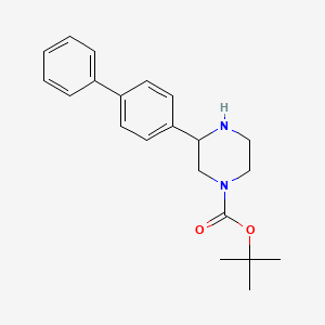 B1283687 3-Biphenyl-4-YL-piperazine-1-carboxylic acid tert-butyl ester CAS No. 886770-41-8