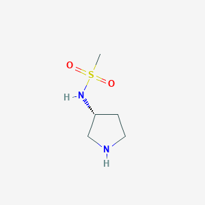 molecular formula C5H12N2O2S B12836872 (R)-N-(Pyrrolidin-3-yl)methanesulfonamide 