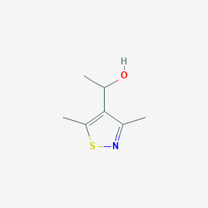 molecular formula C7H11NOS B12836906 1-(3,5-Dimethylisothiazol-4-yl)ethanol 