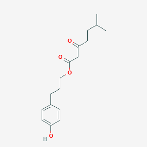 3-(4-Hydroxyphenyl)propyl 6-methyl-3-oxoheptanoate