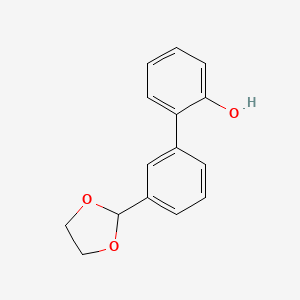 molecular formula C15H14O3 B12836922 3'-(1,3-Dioxolan-2-yl)[1,1'-biphenyl]-2-ol 