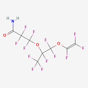 Propanamide, 3-[1-[difluoro[(1,2,2-trifluoroethenyl)oxy]methyl]-1,2,2,2-tetrafluoroethoxy]-2,2,3,3-tetrafluoro-