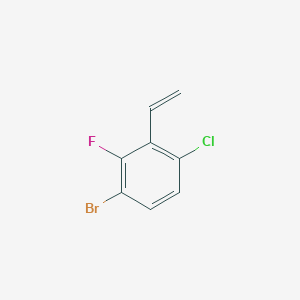 molecular formula C8H5BrClF B12837016 3-Bromo-6-chloro-2-fluorostyrene 