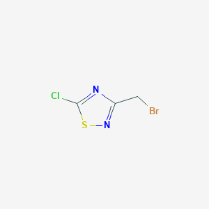 molecular formula C3H2BrClN2S B12837023 3-(Bromomethyl)-5-chloro-1,2,4-thiadiazole 