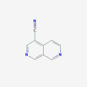 molecular formula C9H5N3 B12837030 2,7-Naphthyridine-4-carbonitrile 