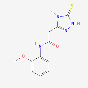 2-(5-Mercapto-4-methyl-4H-[1,2,4]triazol-3-yl)-N-(2-methoxy-phenyl)-acetamide