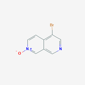 molecular formula C8H5BrN2O B12837068 5-Bromo-2,7-naphthyridine 2-oxide 