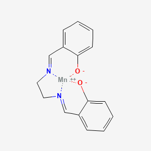 molecular formula C16H14MnN2O2 B12837111 N,N'-Ethylenebis(salicylideneiminato)manganese CAS No. 13928-31-9