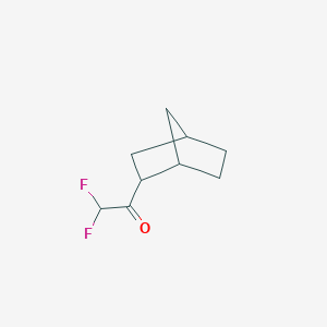 molecular formula C9H12F2O B12837146 1-(Bicyclo[2.2.1]Hept-2-Yl)-2,2-Difluoroethanone 