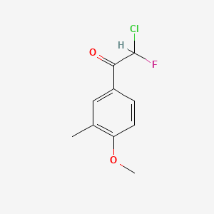 2-Chloro-2-fluoro-1-(4-methoxy-3-methylphenyl)ethanone