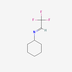 molecular formula C8H12F3N B12837166 2,2,2-Trifluoroethylidenecyclohexylamine CAS No. 31185-49-6