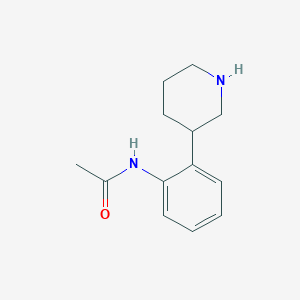 molecular formula C13H18N2O B12837218 N-(2-(Piperidin-3-yl)phenyl)acetamide 