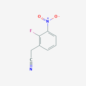 molecular formula C8H5FN2O2 B12837228 2-(2-Fluoro-3-nitrophenyl)acetonitrile 