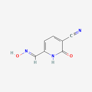 6-[(Hydroxyimino)methyl]-2-oxo-1,2-dihydropyridine-3-carbonitrile