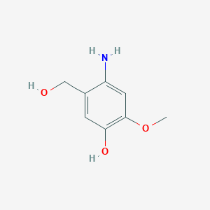 4-Amino-5-(hydroxymethyl)-2-methoxyphenol