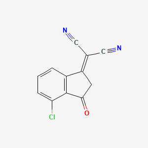 2-(4-Chloro-3-oxo-2,3-dihydro-1H-inden-1-ylidene)malononitrile