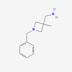 molecular formula C12H18N2 B12837287 (1-Benzyl-3-methyl-azetidin-3-yl)methanamine 