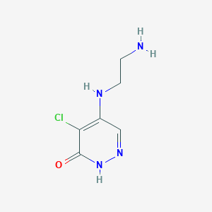 5-[(2-Aminoethyl)amino]-4-chloro-2,3-dihydropyridazin-3-one