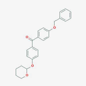 molecular formula C25H24O4 B128373 [4-(苯甲氧基)苯基][4-[(四氢-2H-吡喃-2-基)氧基]苯基]-甲酮 CAS No. 176671-74-2