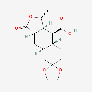 (1R,3aR,4aR,8aR,9S,9aR)-1-Methyl-3-Oxodecahydro-3H-Spiro[Naphtho[2,3-c]Furan-6,2'-[1,3]Dioxolane]-9-