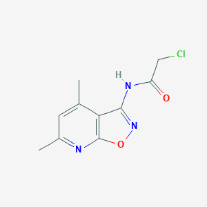 molecular formula C10H10ClN3O2 B12837346 2-Chloro-N-(4,6-dimethyl-isoxazolo[5,4-b]pyridin-3-yl)-acetamide 