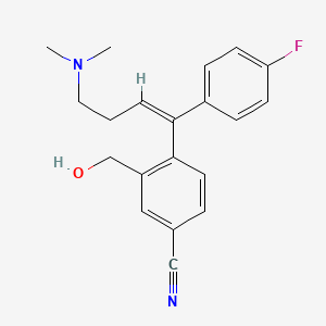 4-[4-(Dimethylamino)-1-(4-fluorophenyl)-1-buten-1-yl]-3-(hydroxymethyl)-benzonitrile