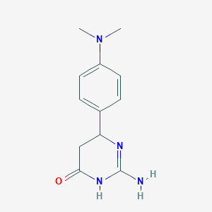 2-Amino-6-[4-(dimethylamino)phenyl]-3,4,5,6-tetrahydropyrimidin-4-one